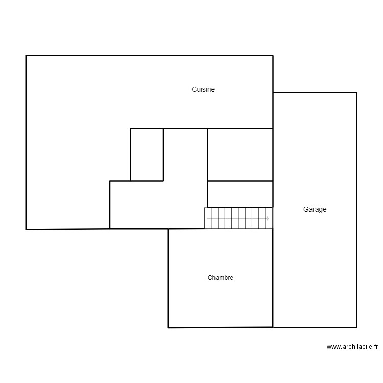 maison. Plan de 6 pièces et 94 m2