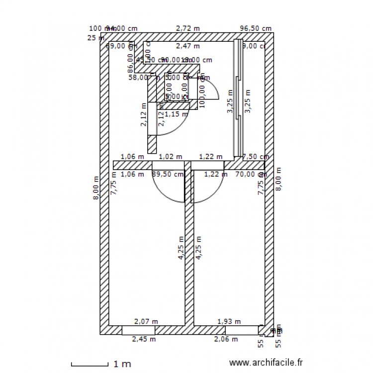 2eme etage. Plan de 0 pièce et 0 m2