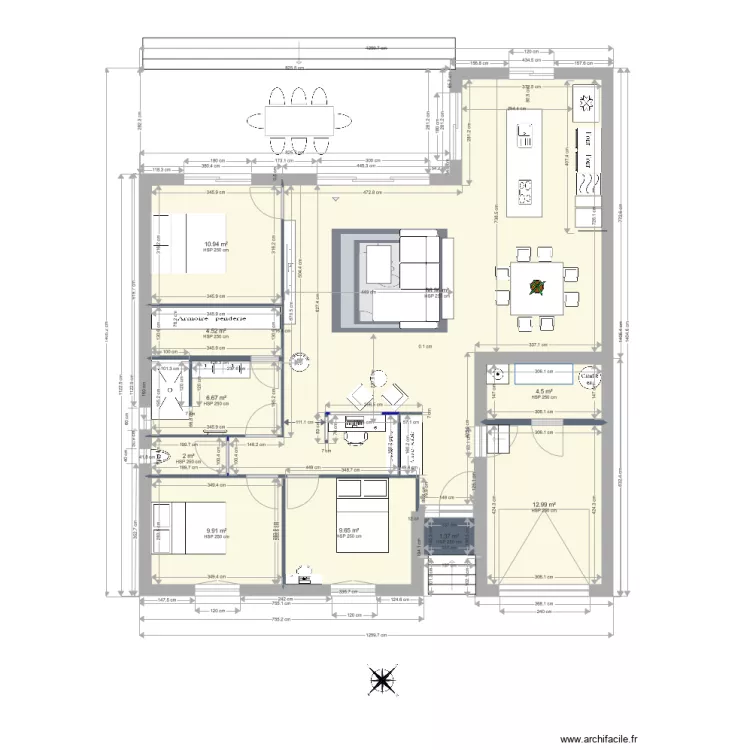 maison cabriere avec agrandissement chambres. Plan de maison cabriere avec agrandissement chambres. Plan de