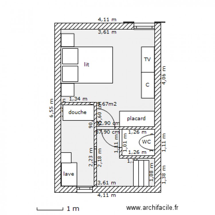 NIVEAU1. Plan de 0 pièce et 0 m2