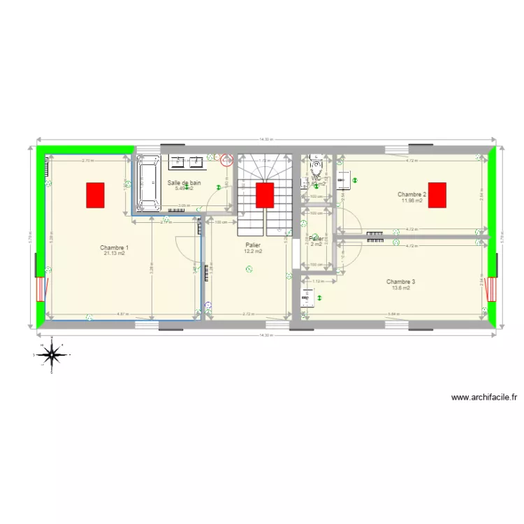 Plan Pierrefou &eacute;tage mai 2022. Plan de 