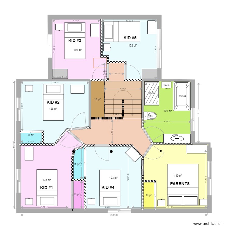 etag2 chablis16 Vivi. Plan de 0 pièce et 0 m2