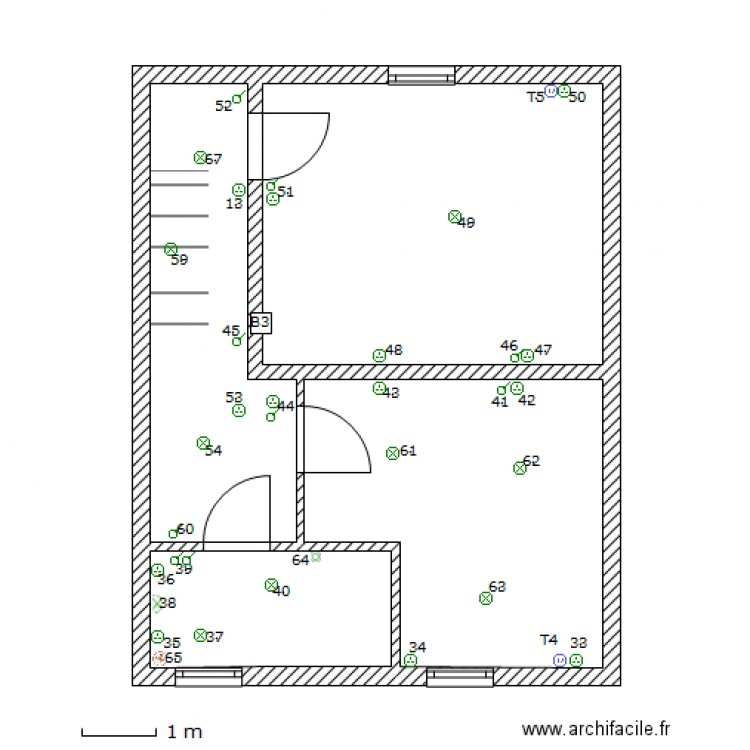 1er Etage mickael. Plan de 0 pièce et 0 m2