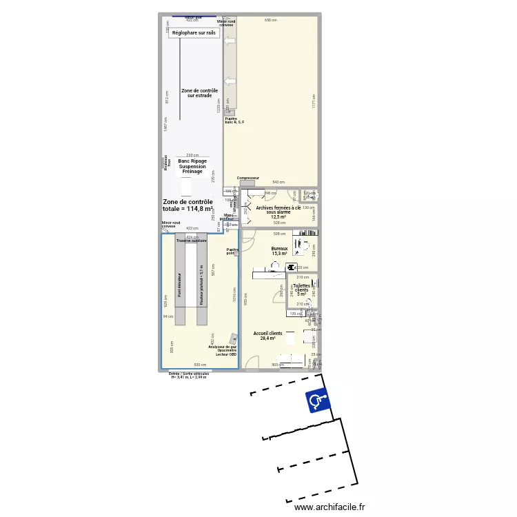 CCT VL Contr&ocirc;le Technique Solidaire SEYNOD. Plan de 