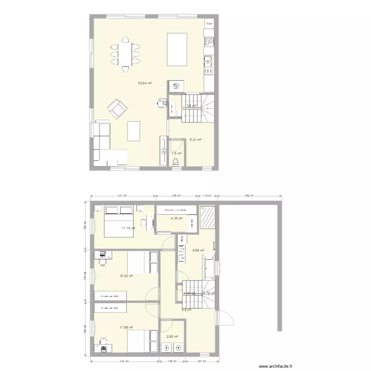 PLAN ST JEAN MODIF ESCALIER. Plan de PLAN ST JEAN MODIF ESCALIER. Plan de