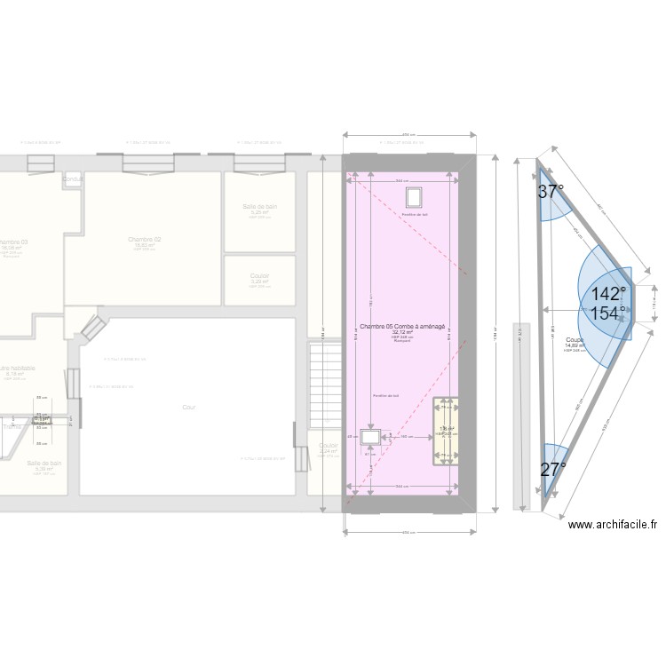 ML23000769 TOURY. Plan de 31 pièces et 373 m2