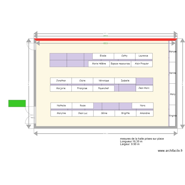 Salle des fêtes de Siorac de ribérac. Plan de 0 pièce et 0 m2