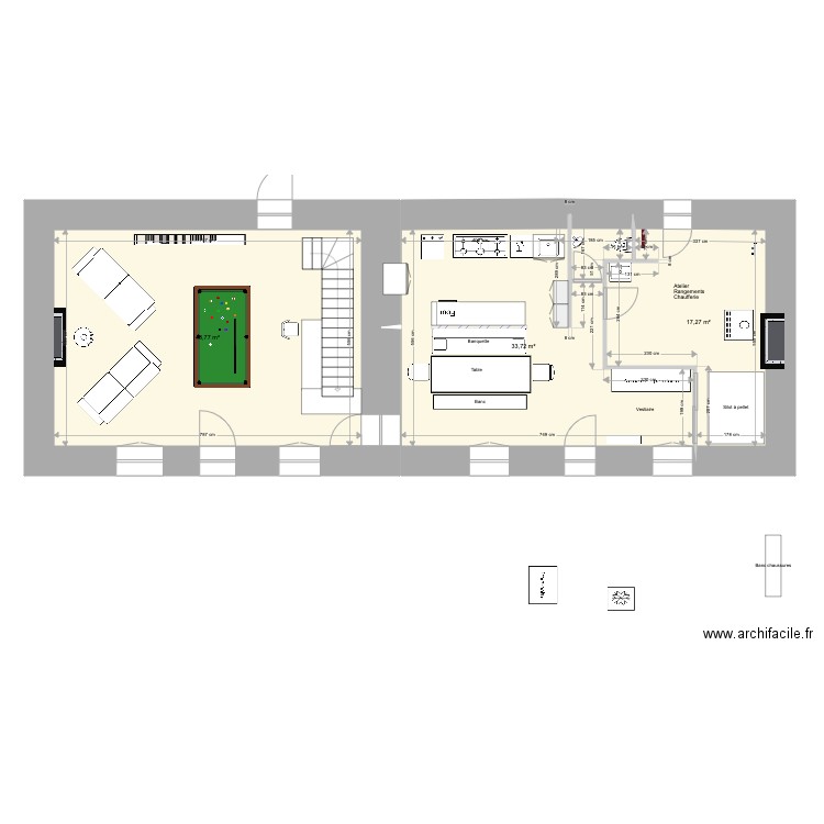 Sibinel Rez de chaussee vierge. Plan de 0 pièce et 0 m2