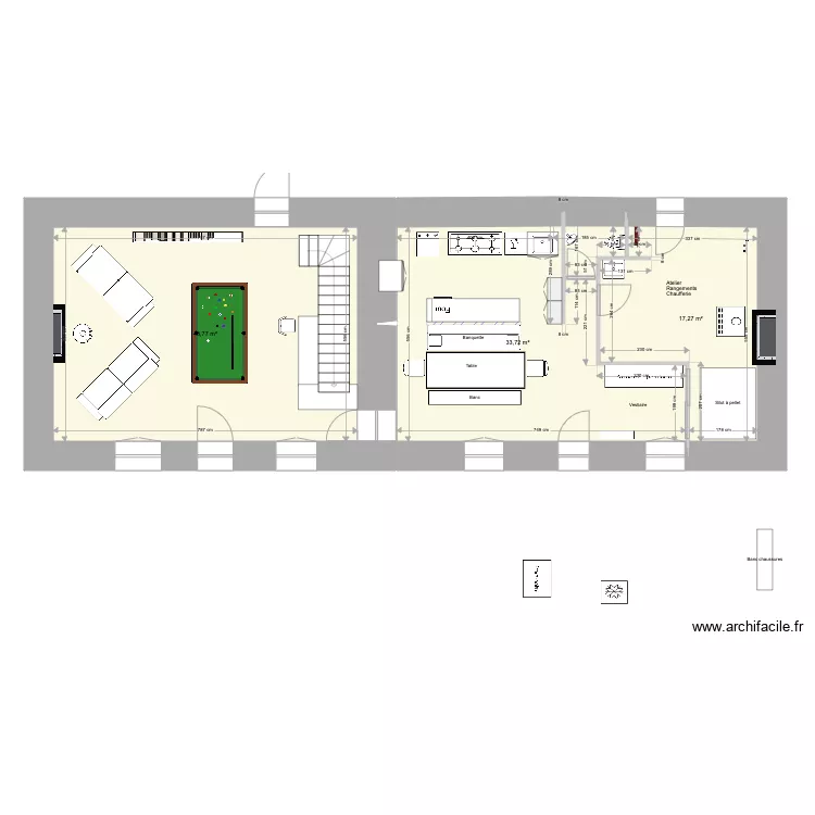 Sibinel Rez de chaussee vierge. Plan de 
