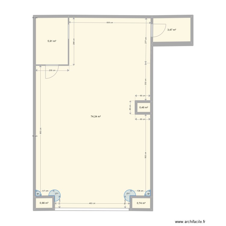 plan local vd'ascq 3. Plan de 6 pièces et 85 m2