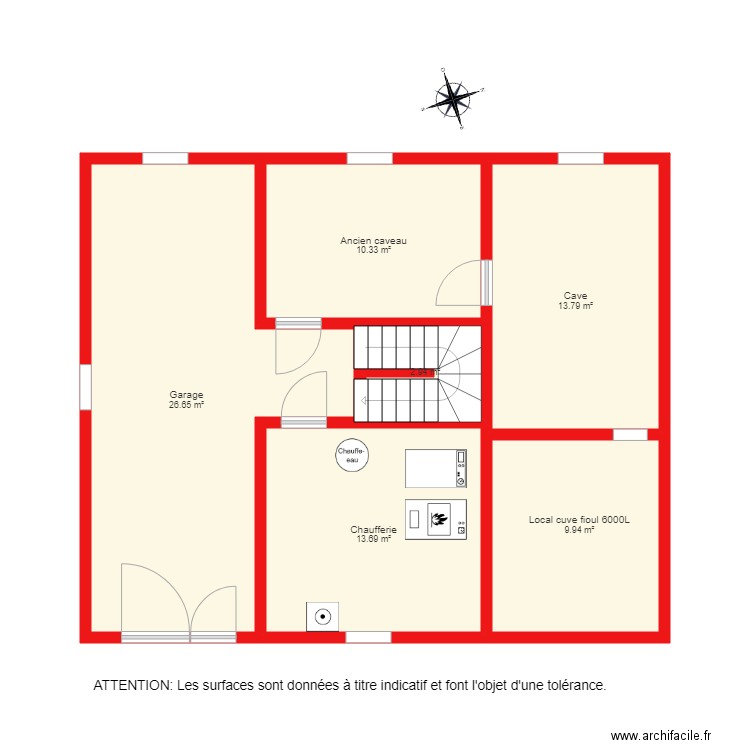 BI 3397 sous sol. Plan de 0 pièce et 0 m2