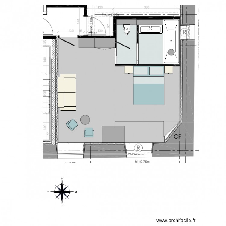 CHAMBRE 7A. Plan de 0 pièce et 0 m2