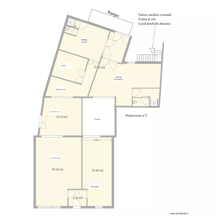 Superette le guerno Plan am&eacute;nagement version Juil 2018 projet 2. Plan de 