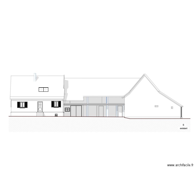 ludo facade DP. Plan de 0 pièce et 0 m2