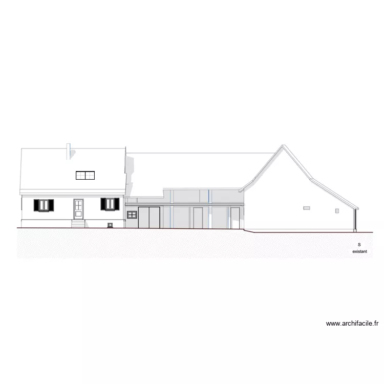 ludo facade DP. Plan de ludo facade DP. Plan de
