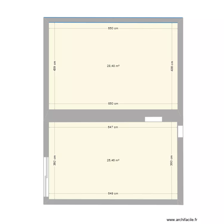 studio. Plan de 