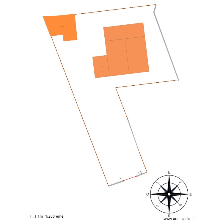 plan de masse portail futur. Plan de 0 pièce et 0 m2