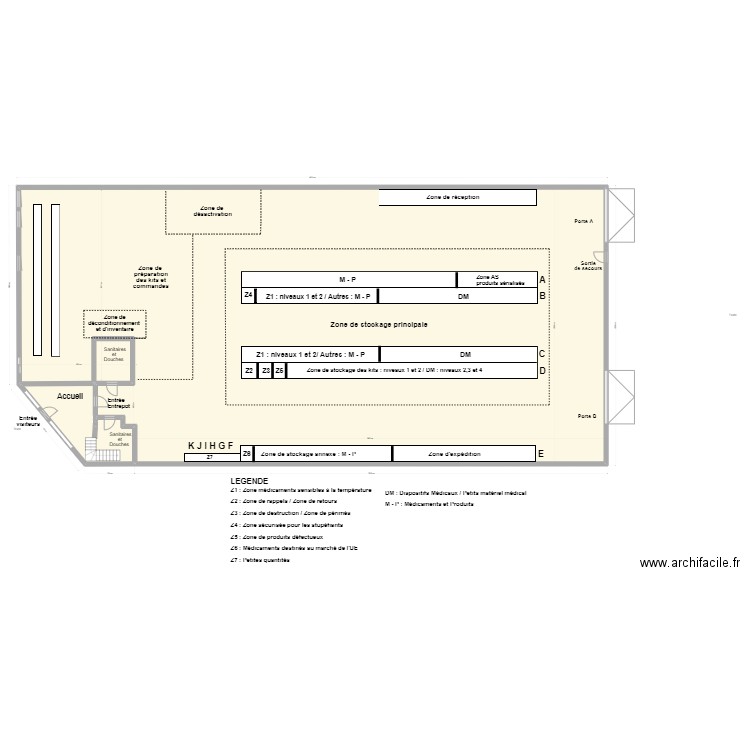 PLAN annoté TULIPE2. Plan de 5 pièces et 1021 m2