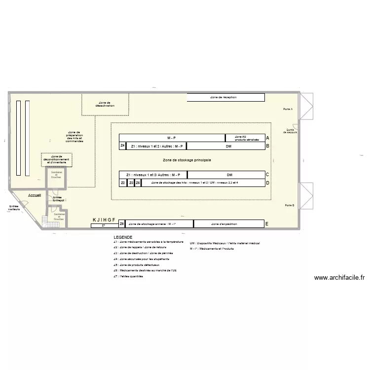 PLAN annot&eacute; TULIPE2. Plan de 