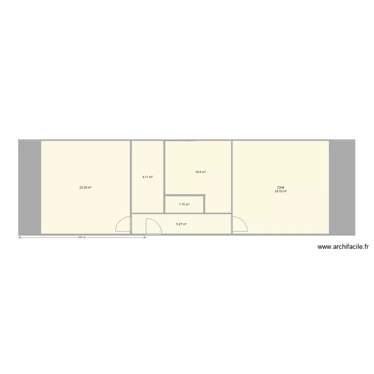 CHAMOUTON. Plan de 