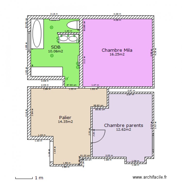 Etage Voulangis. Plan de 0 pièce et 0 m2