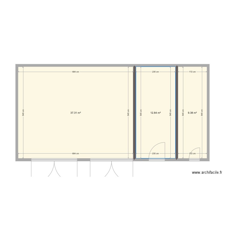 PLAN GARAGE Rdc. Plan de 0 pièce et 0 m2