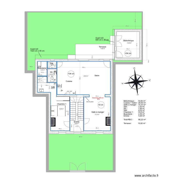 doumerc 2 gros oeuvre v5. Plan de 10 pièces et 335 m2