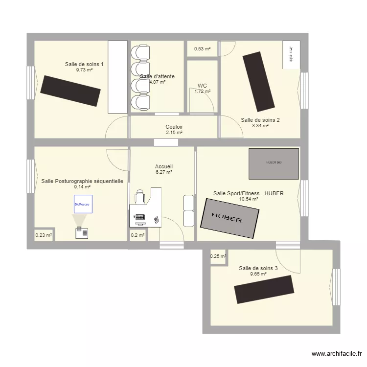Plan Cabinet kiné. Plan de Plan Cabinet kiné. Plan de