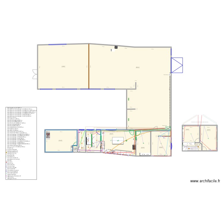 Maison ELECTRICITE. Plan de 12 pièces et 357 m2