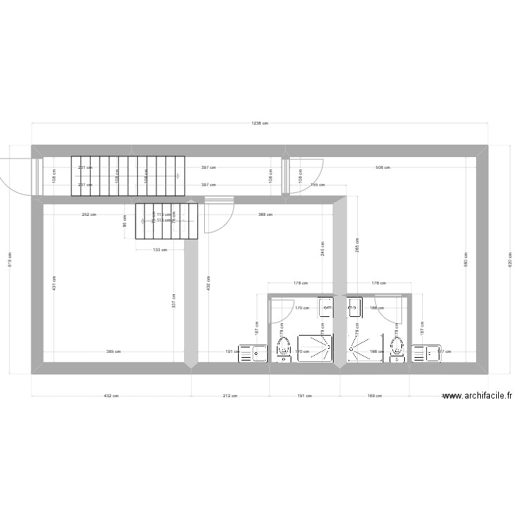 DEPOT APPARTEMENTS . Plan de 8 pièces et 60 m2