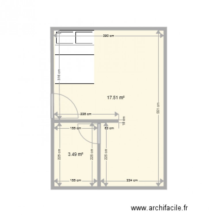 studio geneve. Plan de 0 pièce et 0 m2