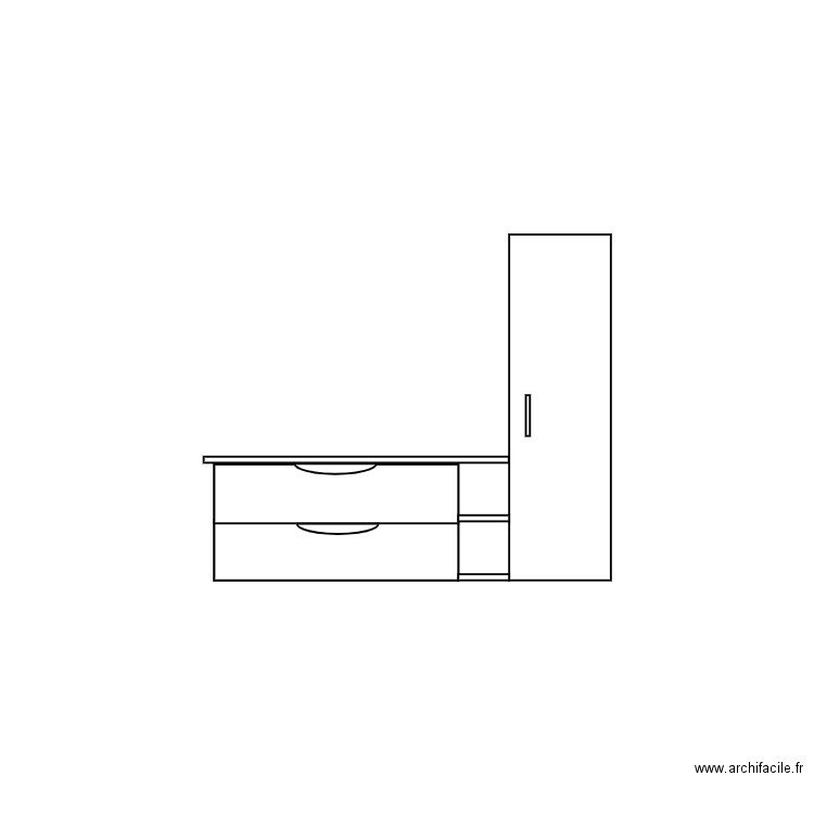 salle bain. Plan de 0 pièce et 0 m2