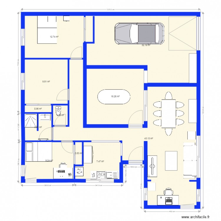 Logement 4 Tours 2. Plan de 0 pièce et 0 m2