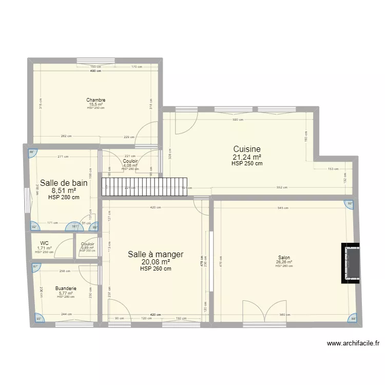 plan rez de chauss&eacute;e. Plan de 