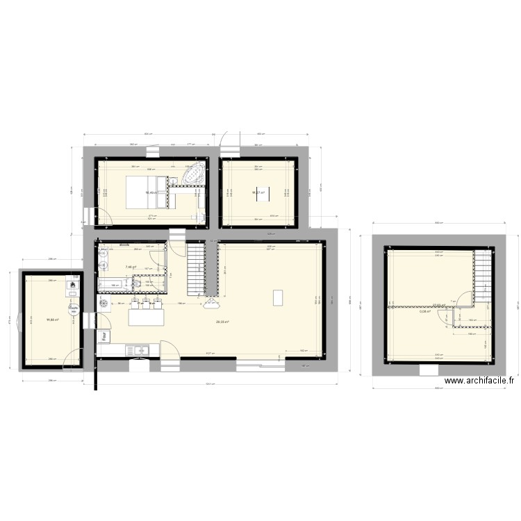 maison des oiseaux. Plan de 7 pièces et 168 m2