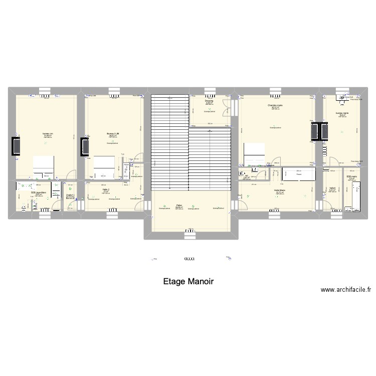 étage Bois Adam (Manoir). Plan de 0 pièce et 0 m2