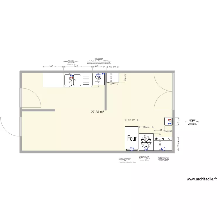 Dojo Rochetaill&eacute;e. Plan de 