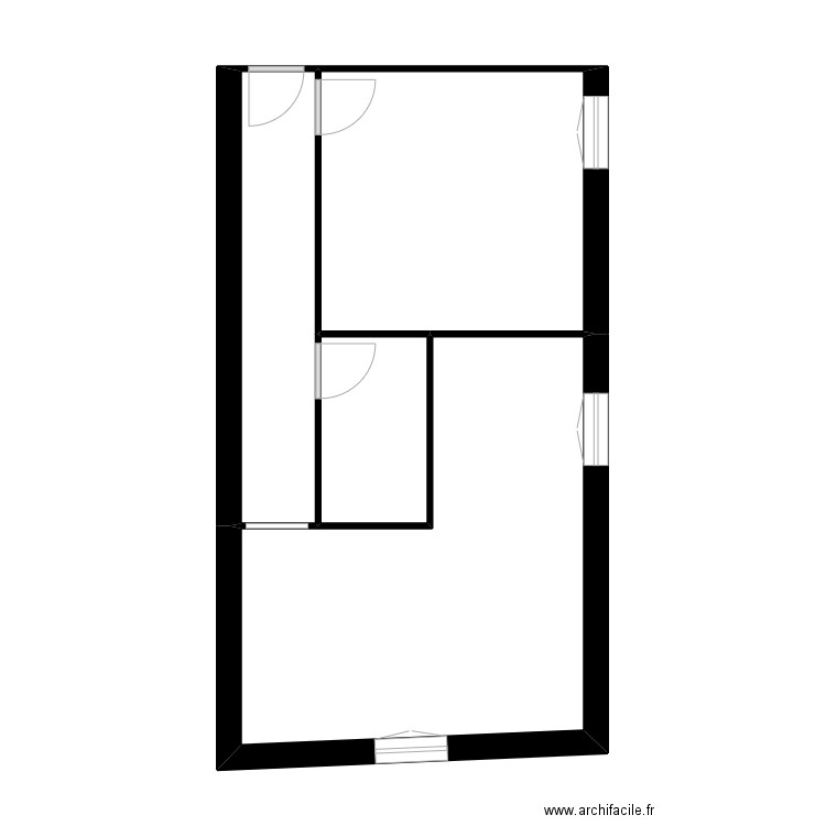 CHOPIN. Plan de 4 pièces et 48 m2