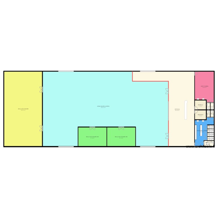 FRANCK 4. Plan de 18 pièces et 1067 m2