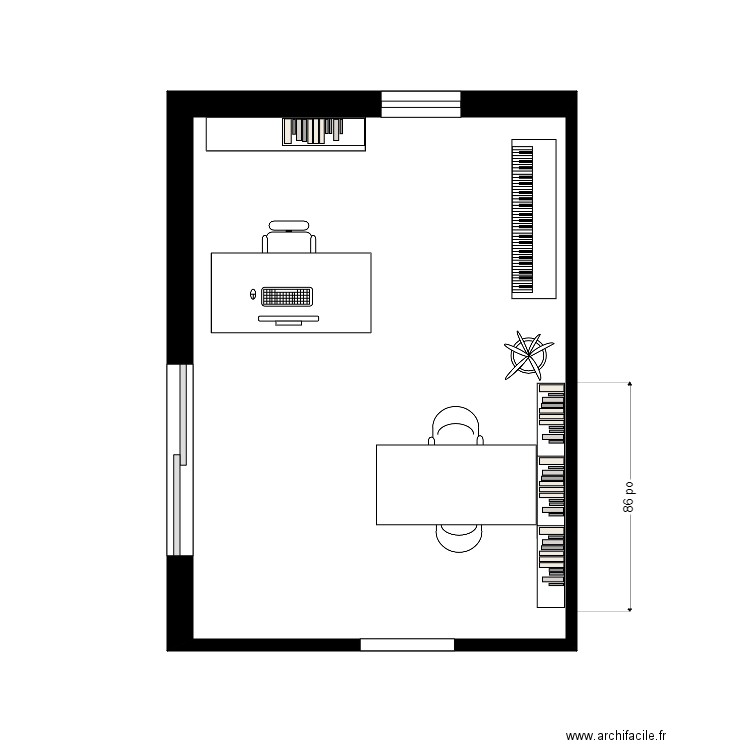 claveau burea 1. Plan de 0 pièce et 0 m2
