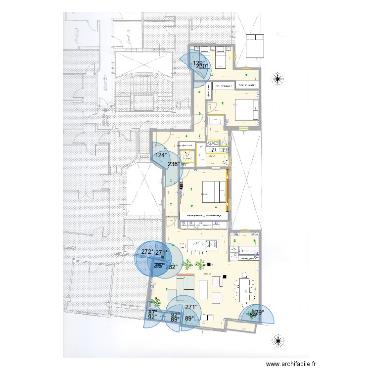 mdu15 gabanero enchufes. Plan de 10 pièces et 146 m2