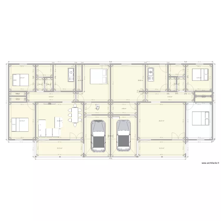 villa. Plan de 