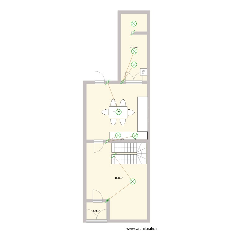 Pla electric. Plan de 0 pièce et 0 m2