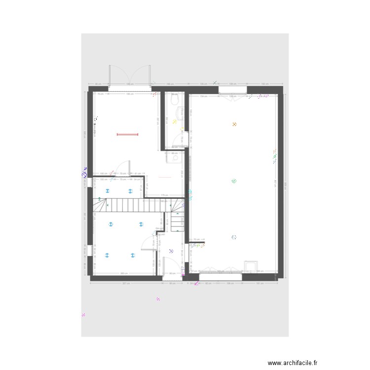 RDC plan électrique. Plan de 0 pièce et 0 m2