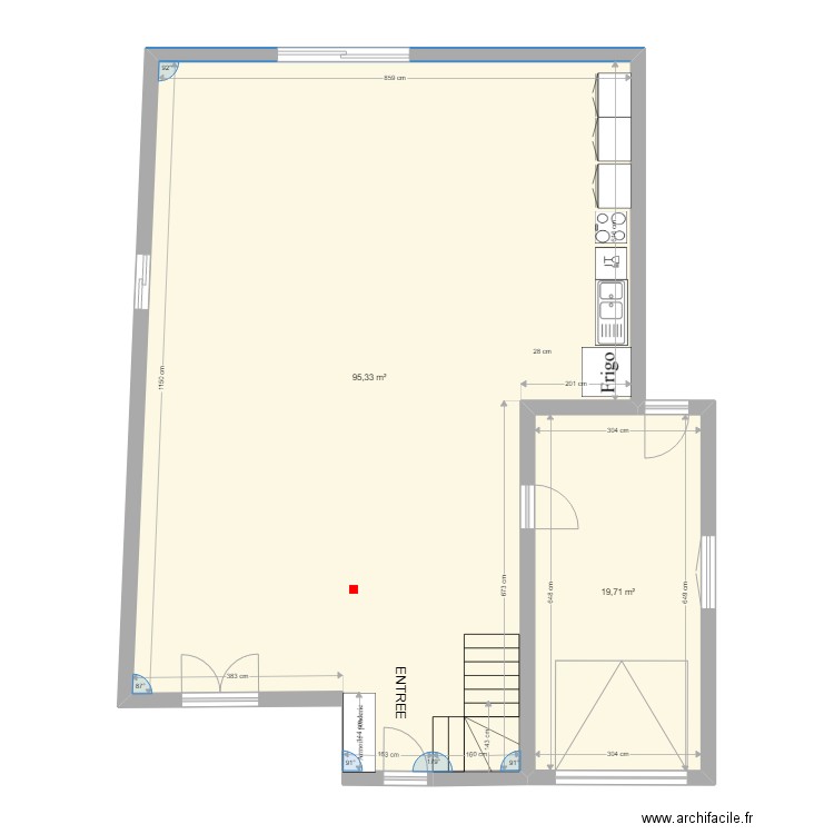 maison L5. Plan de 2 pièces et 115 m2