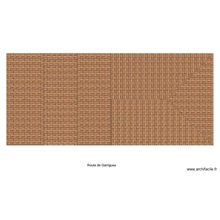 Toiture avant Azas. Plan de 