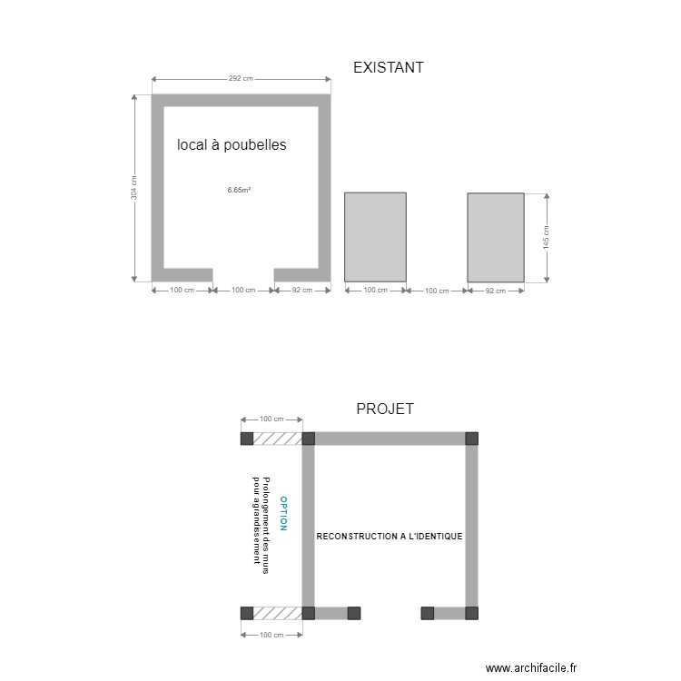 ARIS (Guimard/local poubelles). Plan de 0 pièce et 0 m2