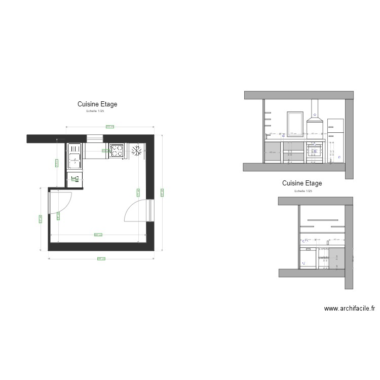 kitchinette perron. Plan de 0 pièce et 0 m2