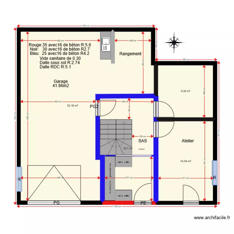 Cercier version 8. Plan de 