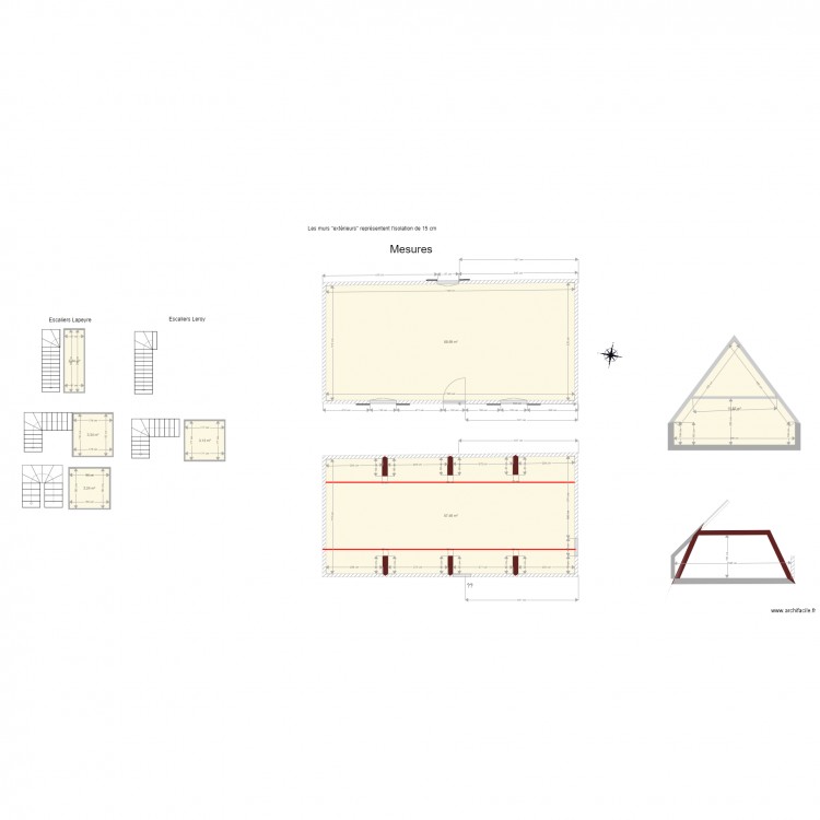 maison Valerie Mesures. Plan de 0 pièce et 0 m2